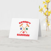 Croquet Champion Karte (Gelbe Blume)