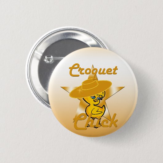 Croquet Chick #10 Button (Vorne & Hinten)