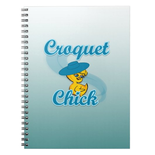 Croquet Chick #3 Notizblock (Vorderseite)