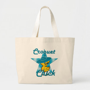 Croquet Chick #7 Jumbo Stoffbeutel