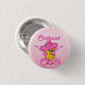 Croquet Chick #8 Button (Vorne & Hinten)
