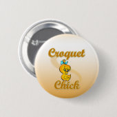 Croquet Chick Button (Vorne & Hinten)