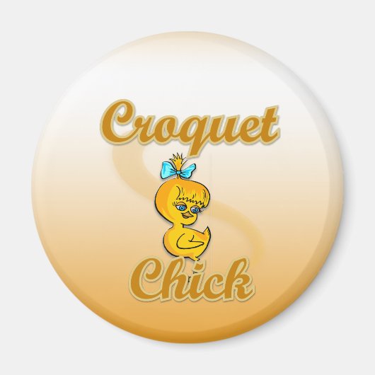Croquet Chick Magnet (Vorne)