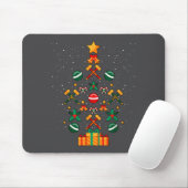 Croquet Christmas Tree Xmas Mousepad (Mit Mouse)
