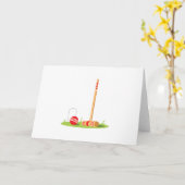 Croquet Game Karte (Gelbe Blume)