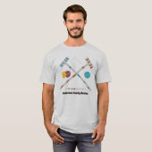 Croquet Game Set Graphics Personalisiert T-Shirt (Vorne ganz)