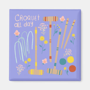 CROQUET GANZ TAG Spielspass Niedlich Magnet