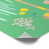 CROQUET GANZE TAGE Spielspass Niedlich Custom Poster (Ecke)