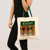 Croquet Mallets Tote Bag Tragetasche (Vorderseite (Produkt))