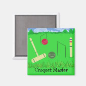Croquet Master Magnet (Vorderseite/Rückseite)