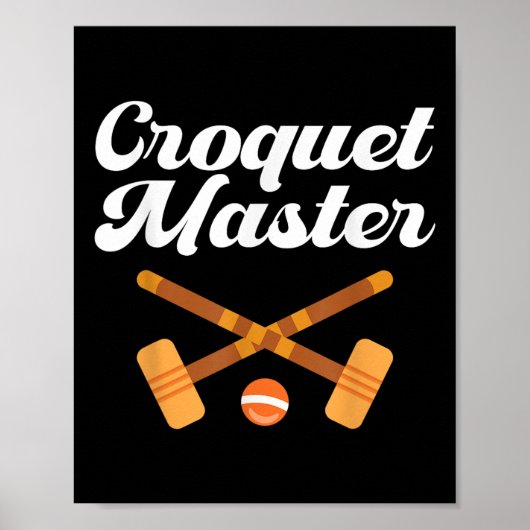 Croquet-Meister Poster (Vorne)