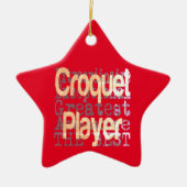 Croquet Player Extraordinator Keramik Ornament (Vorne)