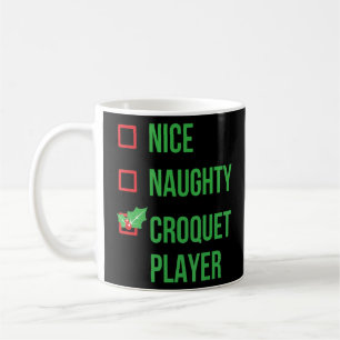 Croquet Player Funny Pajama Weihnachten Kaffeetasse