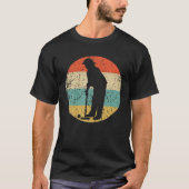 Croquet Player Silhouette Retro Croquet T-Shirt (Vorderseite)