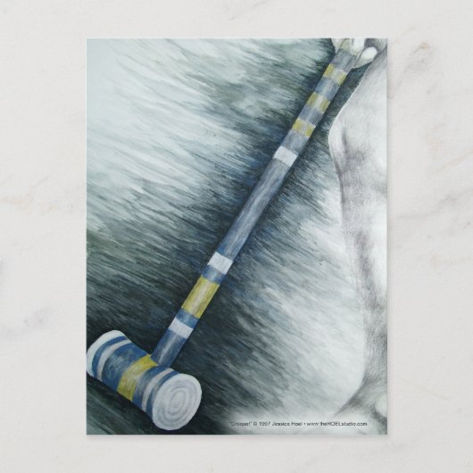 Croquet Postcard Postkarte (Vorderseite)