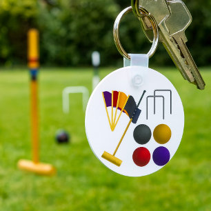Croquet-Schlüsselanhänger Schlüsselanhänger