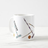 Croquet Set, Game Personalisiert Kaffeetasse (Vorderseite Links)