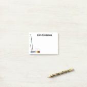 Croquet Set, Lawinen Personalisiert Post-it Klebezettel (Auf Schreibtisch)