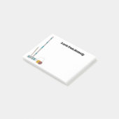 Croquet Set, Lawinen Personalisiert Post-it Klebezettel (angewinkelt)