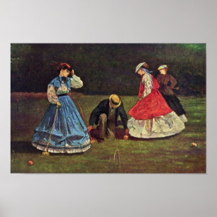Croquet von Homer Winslow (beste Qualität) Poster