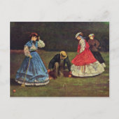 Croquet von Homer Winslow (beste Qualität) Postkarte (Vorderseite)