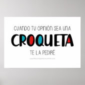 Croqueta Poster (Vorne)