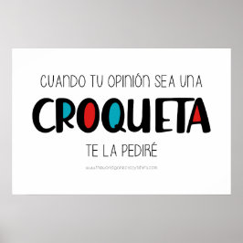 Croqueta Poster