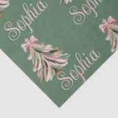 Croquette Bow Christmas Tree Personalized Name Seidenpapier (Detail)