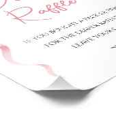 Croquette Pink Bow Floral Baby Dusche Windeln Unte Fotodruck (Ecke)