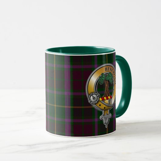 Crosbie Tartan & Abzeichen Tasse (VorderseiteRechts)