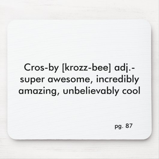 crosby Definition Sidney Mousepad (Vorne)