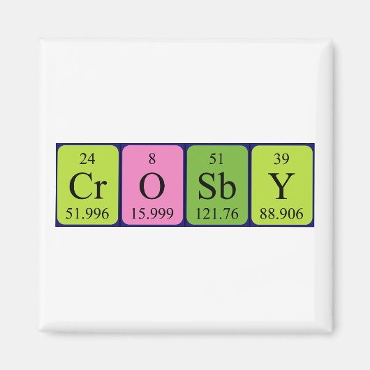 Crosby Periodenmagnet Magnet (Vorne)