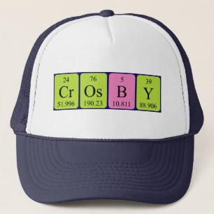 Crosby-periodischer Tabellenname Truckerkappe