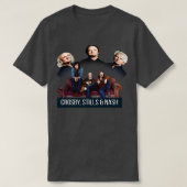 Crosby Stills und nash old vs new 1 TShirt (Design vorne)
