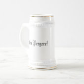Crosland Wappen Klassiker Stein Bierglas (Vorderseite Links)