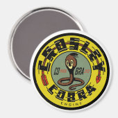 Crosley Cobra Motor bedrückte Vintage Schilderkenn Magnet (Vorderseite/Rückseite)