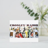 Crosley Radio Postkarte (Stehend Vorderseite)