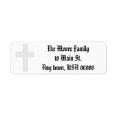 "Cross"-Adressetiketten (Vorne)