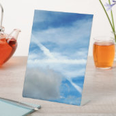 Cross Among Clouds Photo Sockelschild (In Situ)