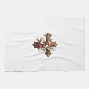 Cross and Doves PNG Clipart - Religious Christian Geschirrtuch