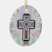 "Cross and Mountain Retreat"-Kette oder Keramik Ornament (Rechts)