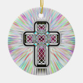 "Cross and Mountain Retreat"-Kette oder Keramik Ornament (Vorne)