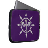 "Cross and Wings Emblem" Elektronik-Tasche Laptopschutzhülle (Vorne Rechts)
