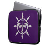 "Cross and Wings Emblem" Elektronik-Tasche Laptopschutzhülle (Vorderseite Links)