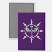 "Cross and Wings Emblem" Magnet (Vorderseite/Rückseite)