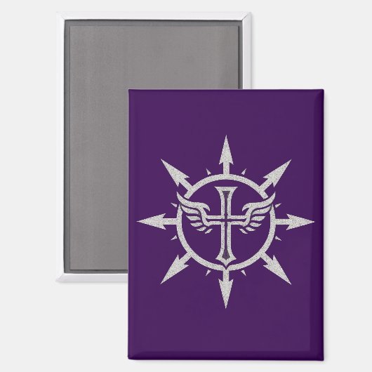 "Cross and Wings Emblem" Magnet (Vorderseite/Rückseite)