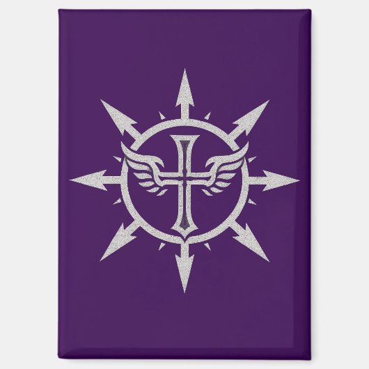 "Cross and Wings Emblem" Magnet (Vorderseite)