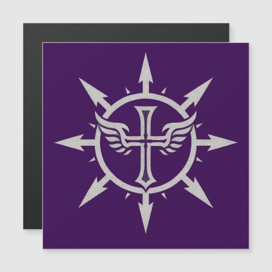 "Cross and Wings Emblem" Magnet (Vorne/Hinten)