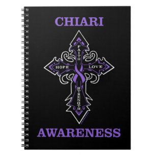 Cross/Awareness..Chiari Notebook Notizblock