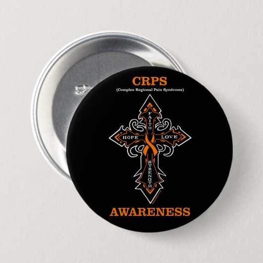 Cross/Awareness.. CRPS Button (Vorne & Hinten)